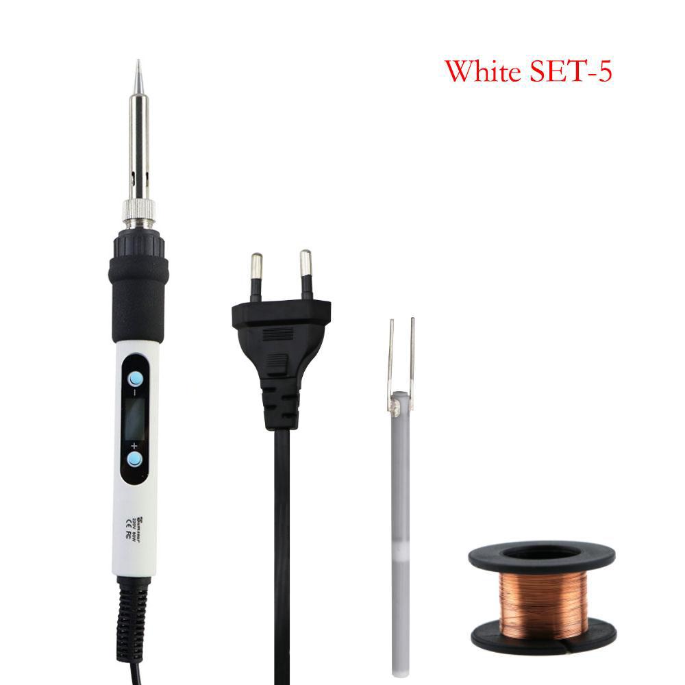 Набор цифровых паяльников мощностью 80 Вт с регулировкой температуры 220 В 110 В