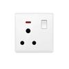 Белая вилка UK 13A с панелью USB Панель розеток UK, международная универсальная розетка USB для зарядки мобильных телефонов, со светодиодной подсветкой