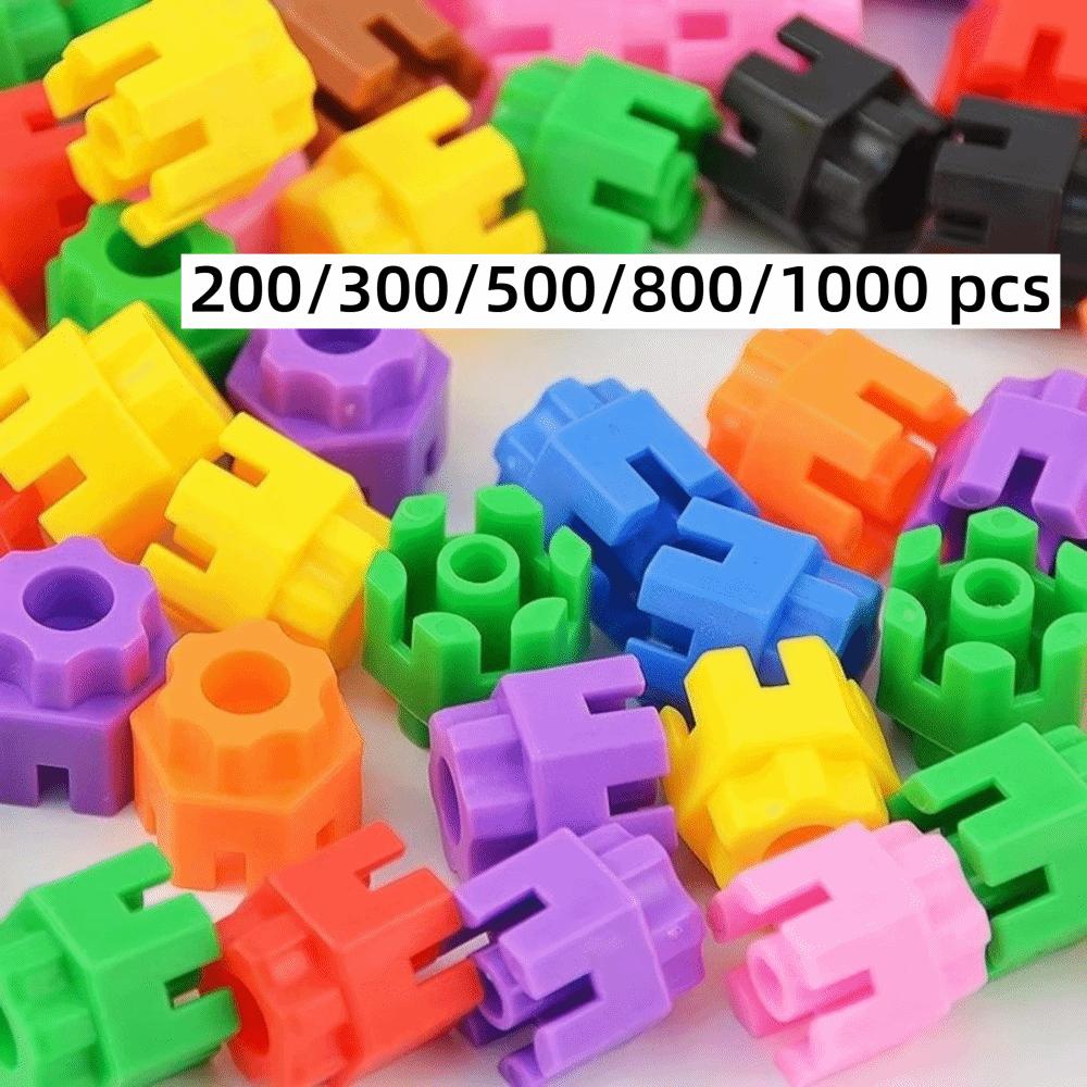 Colorful Hexagonal Building Blocks Large Particle Building Blocks Parent-child Interactive