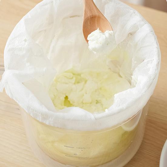 Ситечко для йогурта с крышкой, 1,1 л, греческая йогуртница с ультратонкой сеткой, не содержит бисфенол А, для домашнего приготовления густого сливочного греческого или кокосового йогурта