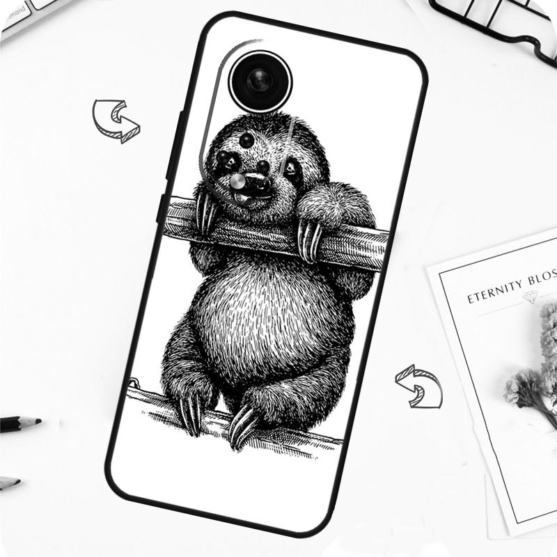 Милый Кавайный Чехол с Лицом Ленивца Для Honor Magic 7 5 6 Lite Honor 200 Pro X8b X9a X8a X8 X9 X9c X9b 50 70 90 Lite Чехол