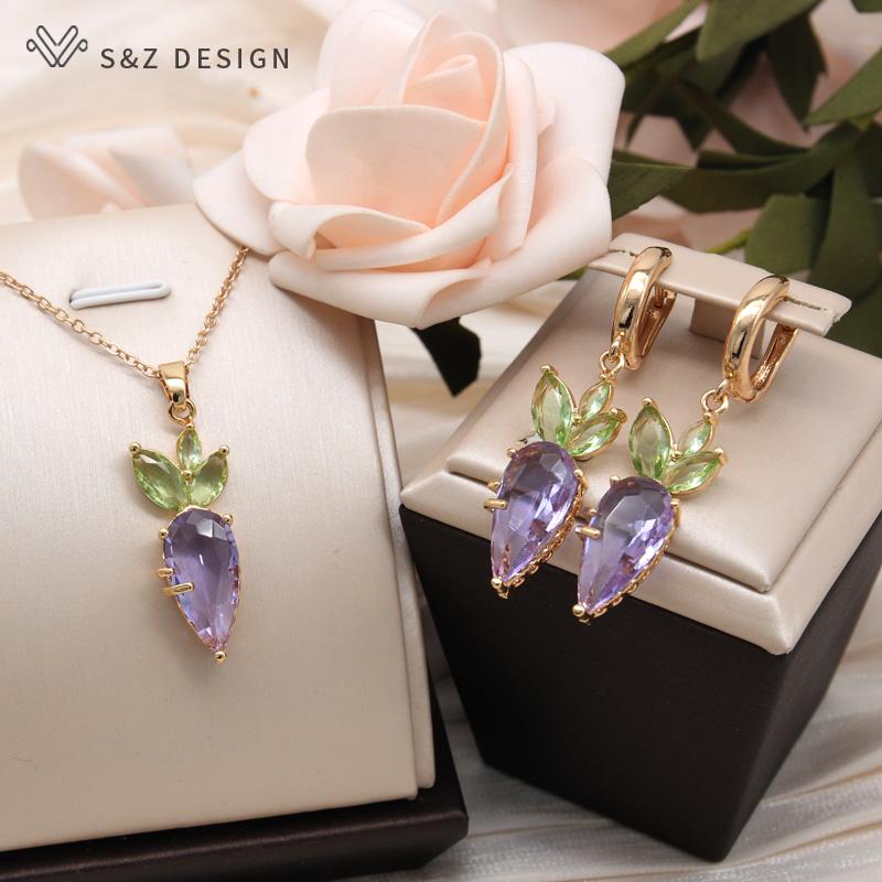 Fashion Lovely Vegetable Eardrop Colored Radish Drop Earrings For Women Jewelry Girls Daily Accessories Gift