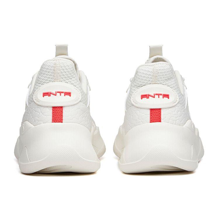 Anta Lifestyle Series Trendy Lightweight Breathable Low-Top Casual Sports Shoes Women Sneakers Ivory-White 122138860-1