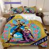 Vibrant Anime Ensemble Three-piece set (1 * duvet cover + 2 * pillowcase, without core) 2D Flat Duvet cover and pillowcase Bedding set