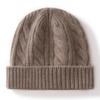 Кашемировая осенне-зимняя новая модная твидовая повседневная теплая вязаная шапка унисекс, защищающая уши и от холода