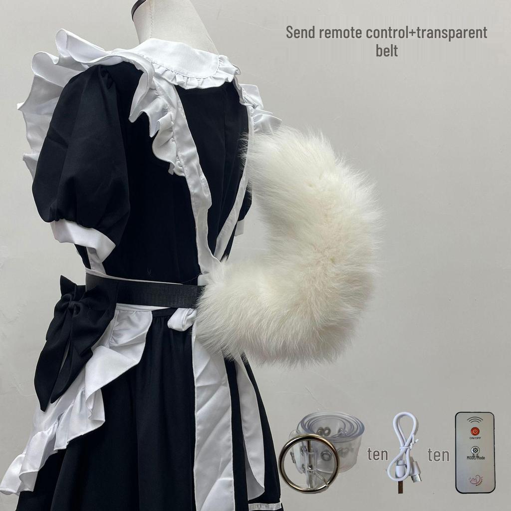 Трехскоростной электрический виляющий хвост для косплея: Черный щенок, Маленький лисенок, Серый волк