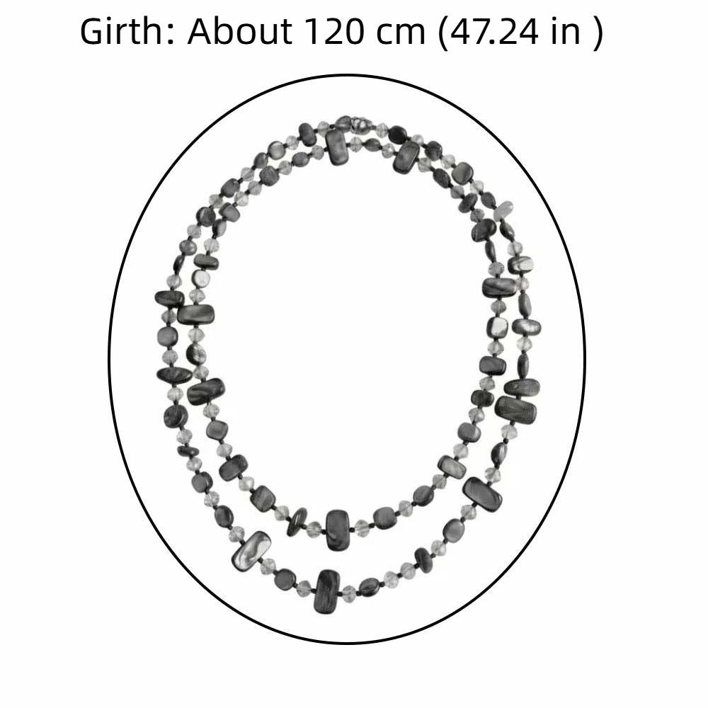 Неправильная Геометрическая Многоцветная Натуральная Каменная Цепочка Богемный Чокер из Ракушек Модные Блогеры