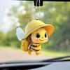 1 шт. Милый маленький рюкзак с пчелкой, подвеска-украшение для зеркала заднего вида, рюкзак, брелок