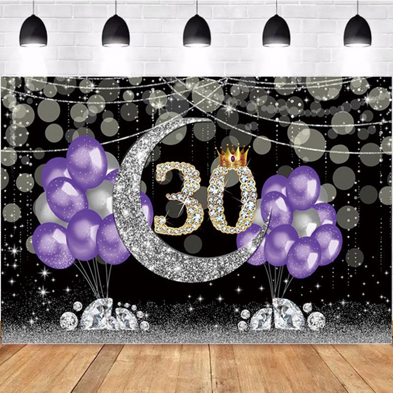 Happy Birthday Backdrop Banner Background Cloth Props Party Decorate