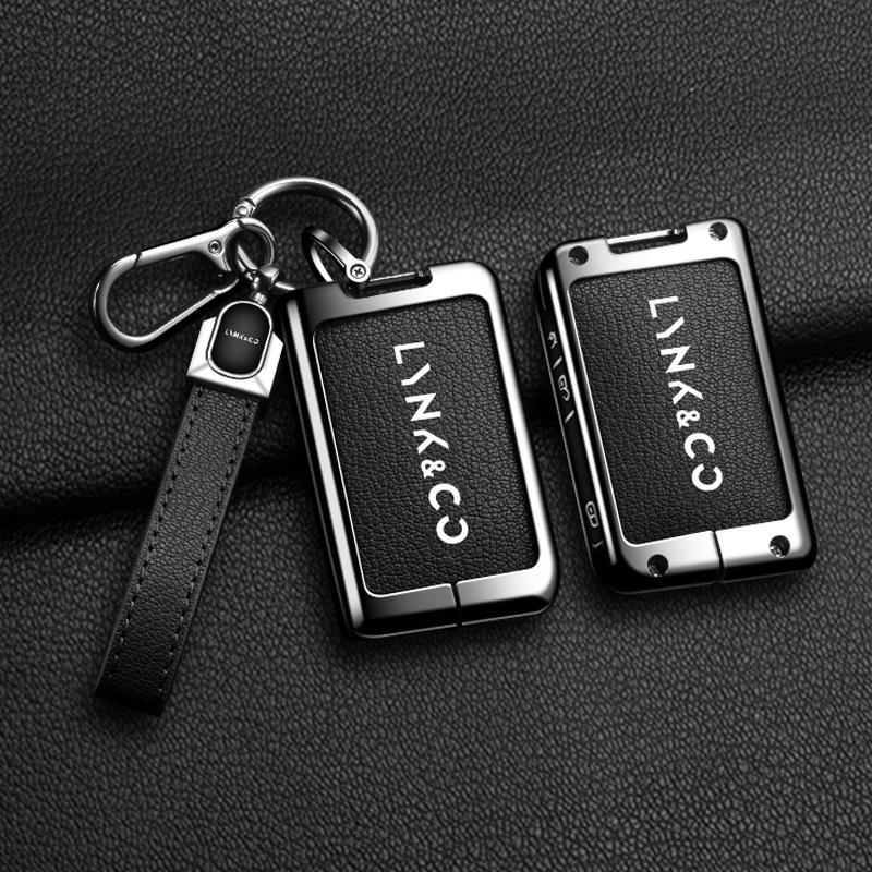 Чехол для ключей Lynk & Co 03 для моделей 01, 02, 05, 06/01PHEV 2021 года - Мужская специальная версия, автомобильный чехол-ракушка с пряжкой.