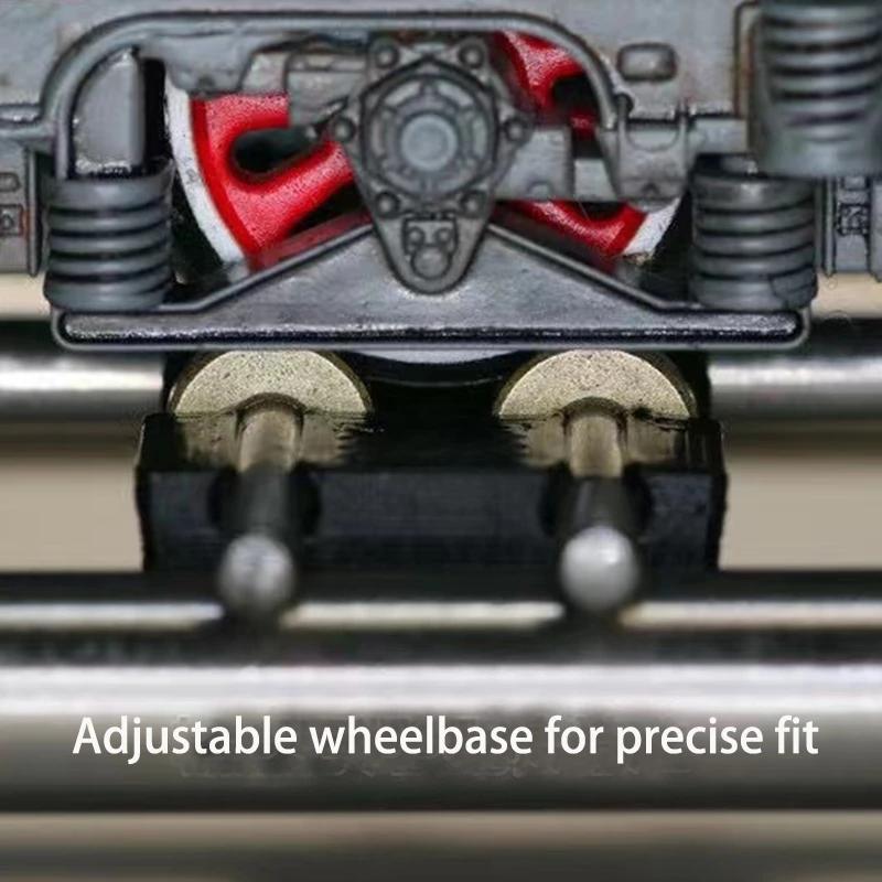 Масштаб HO 1/87 Поезд 50 см Модель пути Аксессуары Тренажер для поезда Путь с подшипниками Роликовый испытательный стенд для поезда с 8 роликами