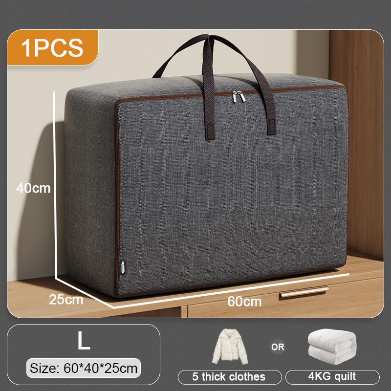 Большие пылезащитные сумки для хранения одежды под кроватью, ткань Оксфорд, стеганое одеяло, водонепроницаемая сумка для хранения, органайзер на молнии, гардеробные коробки