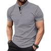 Летняя мужская спортивная рубашка поло с короткими рукавами, эластичная, дышащая, приятная для кожи футболка