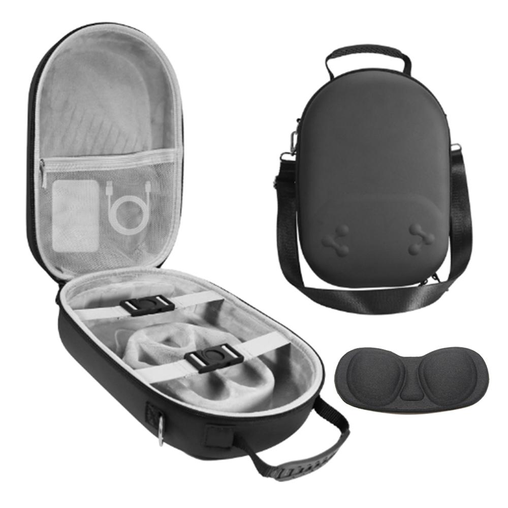 For Meta Quest 3S Storage Bag VR Headset Carrying Case with Lenses Protector Hard Shell EVA Leather Bag Shock Resistant