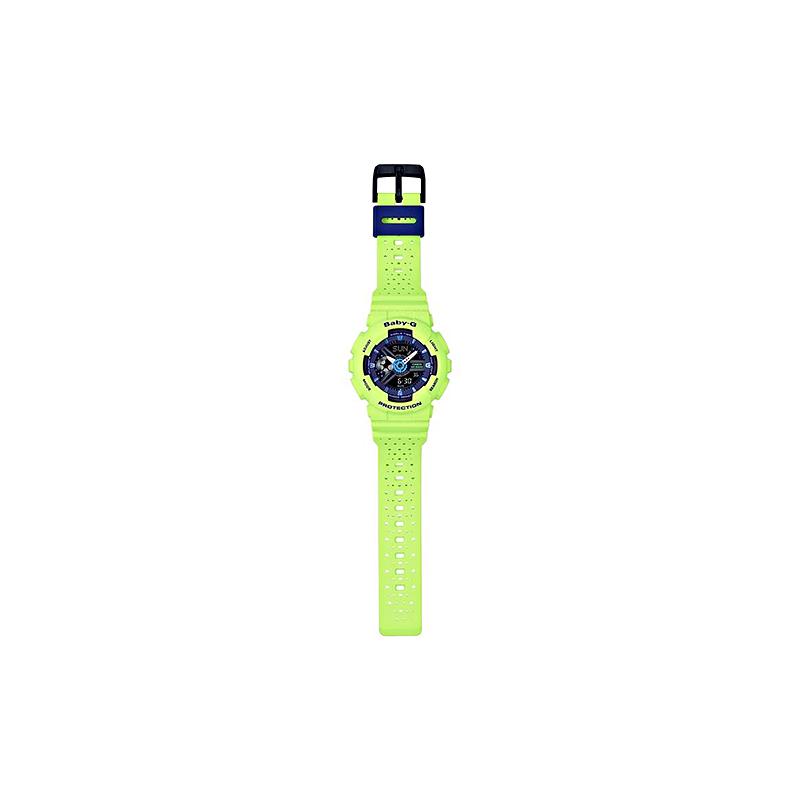 Casio BABY-G Серия тематических часов Модный Контрастный цвет Энергия Уличный Классика Стрелочный Двойной дисплей Спортивные Водонепроницаемый Кварцевый механизм Ремешок из смолы BA-110PP-3A