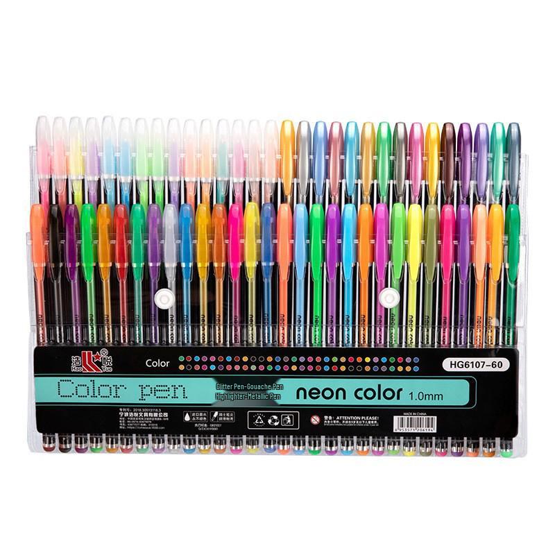 Гелевая ручка пастельных тонов большой вместимости с блестками для рисования и ведения дневника своими руками