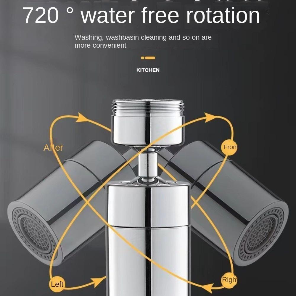 New 2 Mode Water Faucet Aerator 360° Rotary Splashback Tap Nozzle Faucet Spray Head Filter Water Filter Nozzle Bubbler Kitchen