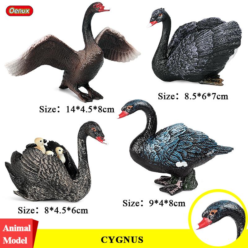 Oenux Модель фермерского дома Фигурки Фермер Мотоцикл Корова Курица Свинья Набор животных Фигурка Миниатюра ПВХ Милый Обучающая Детская Игрушка