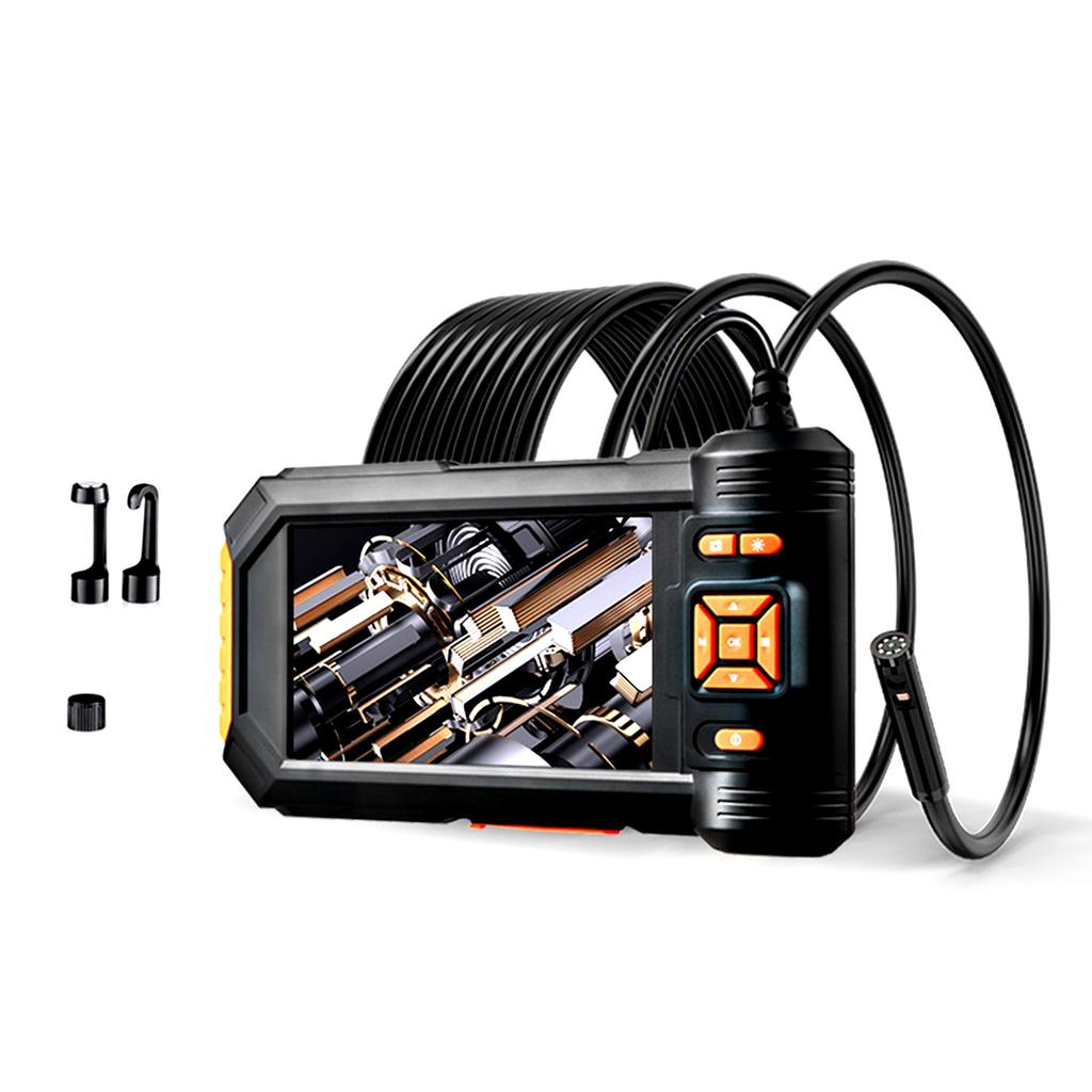 5in IPS Screen Double Lens Industrial Endoscope 1080P Bore Scope Snake Camera Sewer Pipe Drain Inspection Camera 2600mAh