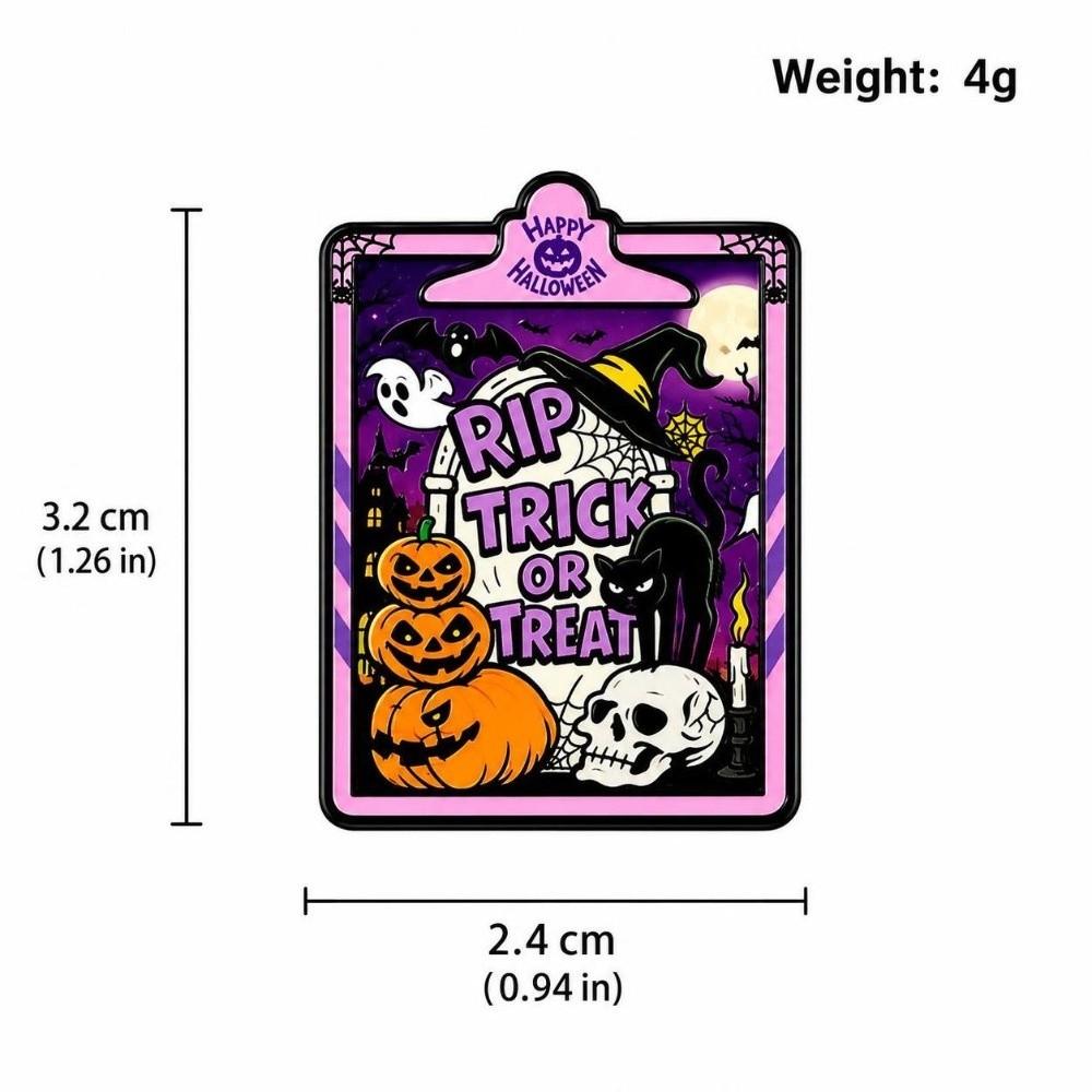 Creative Halloween Badges Zinc Alloy Metal Badge Eerie Skullhead Pumpkin Broochs Halloween Decor