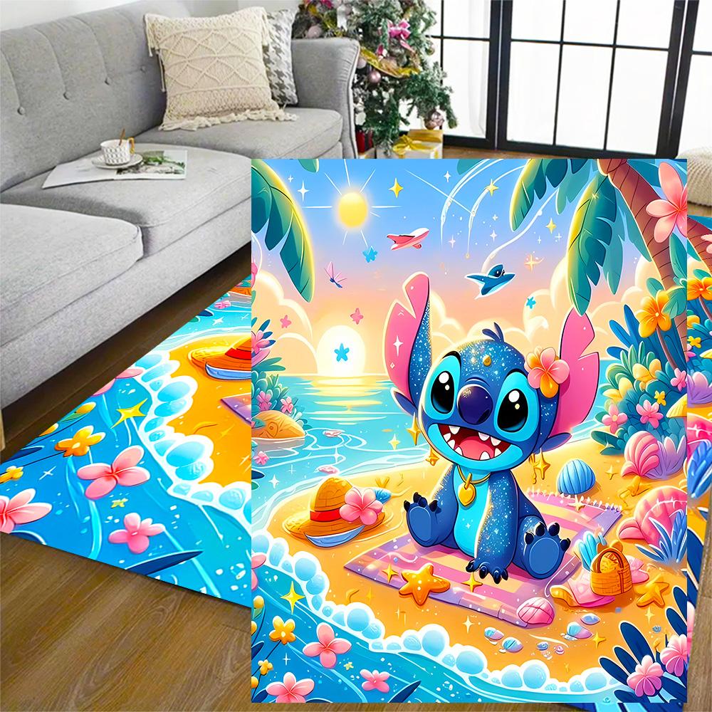 Lilo & Stitch Paradise Carpet Design for Hallway Game Room Playrooms Dormitory Anti-slip Rug Office home decor Perfect Birthday/Christmas Gift Idea
