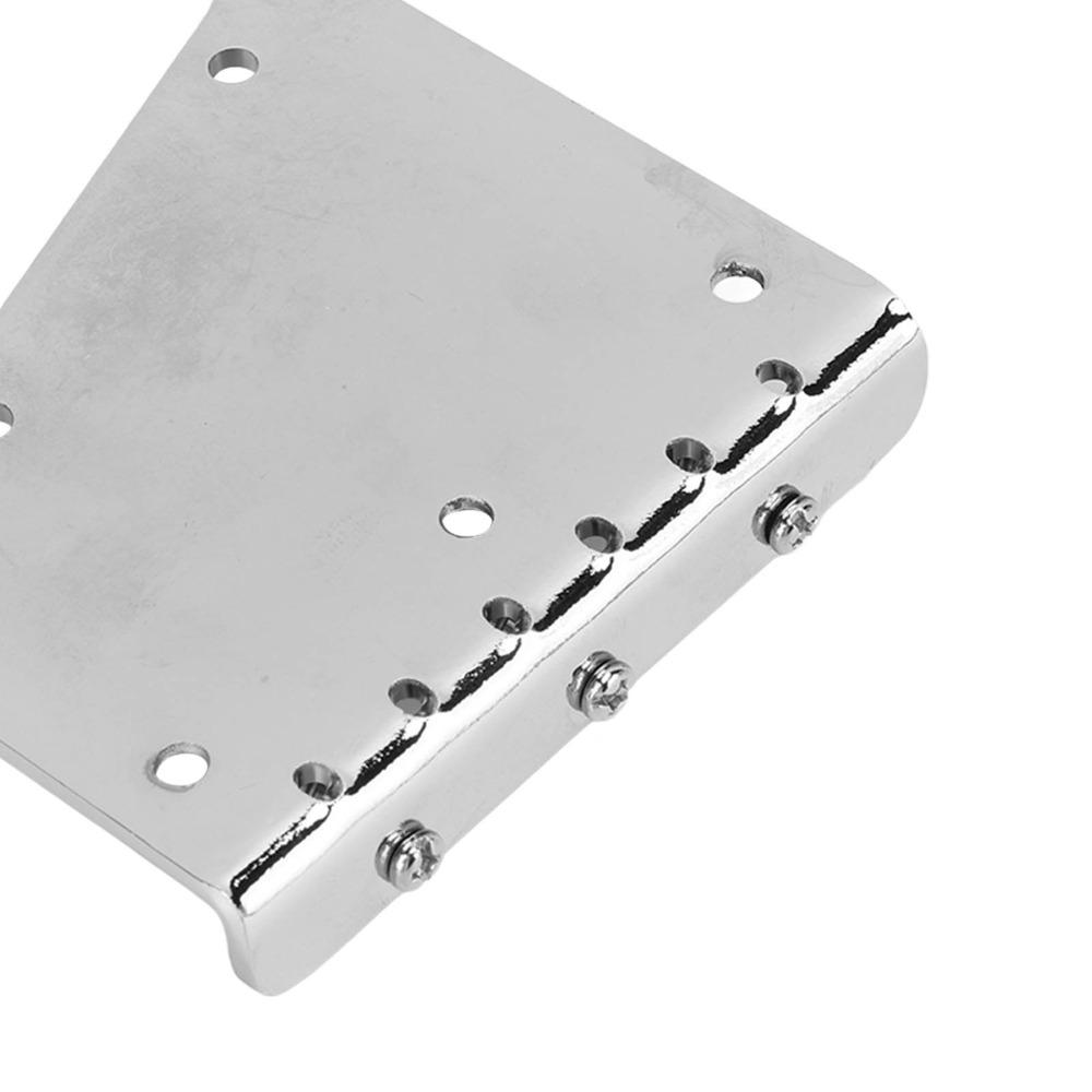 Metal Electric Guitar Bridge Silver Metal Saddle Bridge Fixed Guitar Bridge Electric Guitar