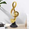 Musical Note Statue Desktop Resin Note Figurines Decor Modern Simple Design Sculpture Decoration for TV Cabinet Living Room Stud