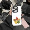 Глупая КОШКА с большими глазами Забавная чехол-накладка для iPhone17, 16,15,14,13,12 Pro Max Черный Конфетный Матовый Ударопрочный чехол