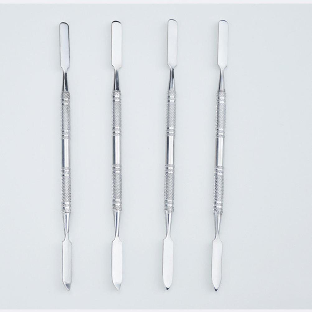 1pc Stainless Steel Spatula Professional Mirror Lady Mixing Tool for Nail Eye Shadow Eyelash Pigment Blending Foundation