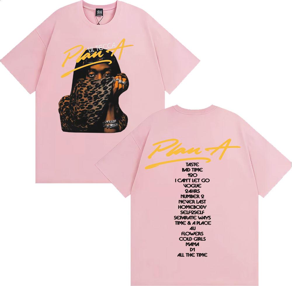 Rapper Lil Tecca Plan A Album Tour Graphic T Shirts Unisexs Clothing Fashion Trend Cool Tshirt Casual Cozy Oversized T Shirt Tops