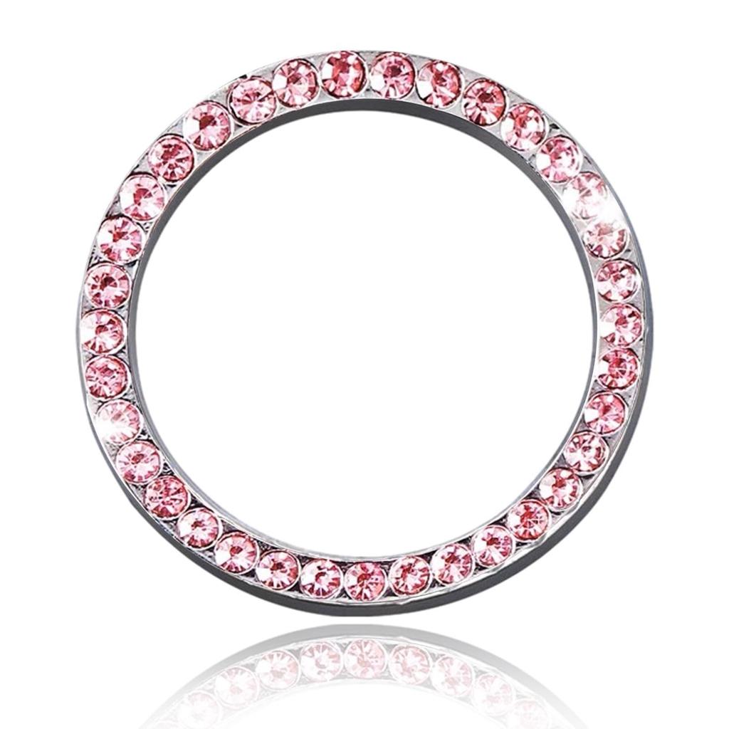 Крышка кнопки старт-стоп - Блестящая крышка кнопки стартера, запуска автомобиля с клейкой основой