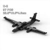 Серия «Военная» Строительные блоки MOC U-2 Dragon Lady Черный Истребитель Разведывательный Самолет Модель для сборки Детская игрушка