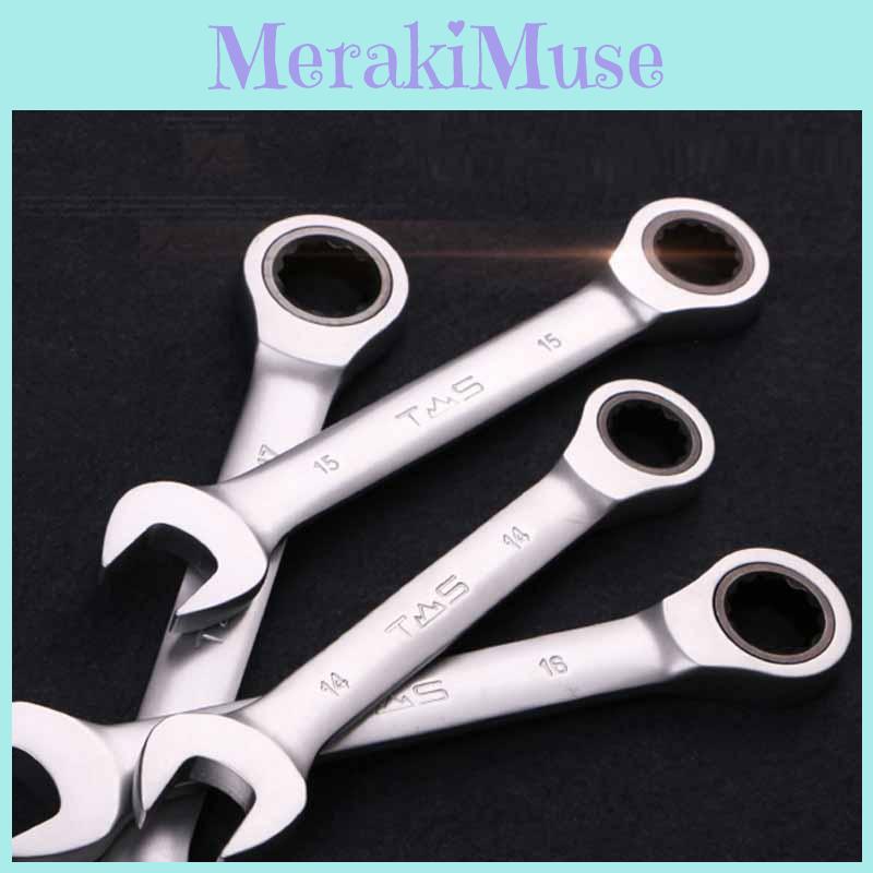 Высококачественный гаечный ключ 8мм-32мм для ремонта, трещотка, открытая, фиксированная головка, инструмент, набор гаечных ключей