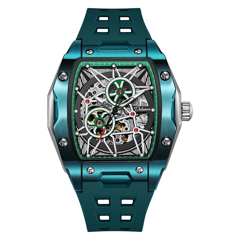 Мужские механические часы-скелетон с автоподзаводом, часы мужские люксовые светящиеся водонепроницаемые, подарок