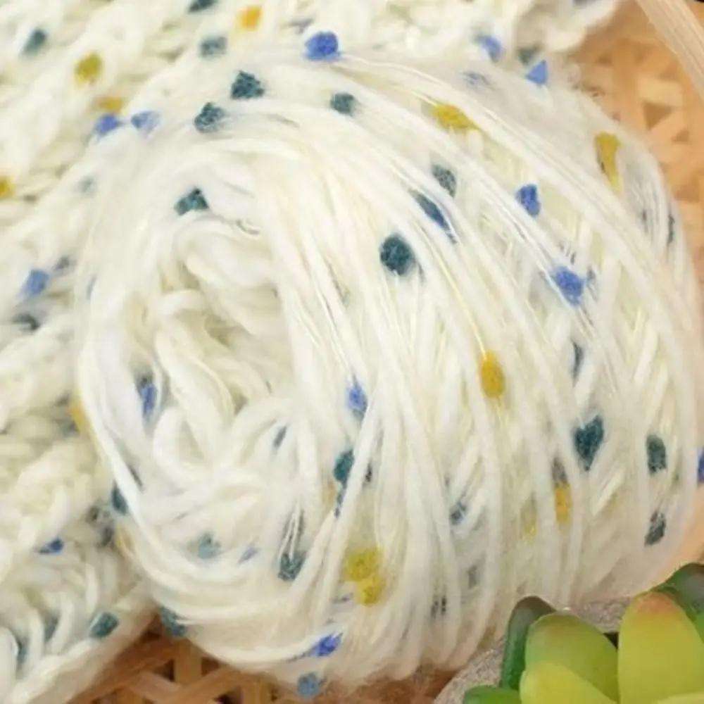 50г/Клубок Цветная Мохеровая Пряжа Радужные Бобы Шерсть Хлопковая Пряжа Толстая Нить Хлопковая Пряжа Вязальный Крючок Нить для Вязания Свитер Шарф Поделки