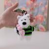 West Clothed Wear Highland White Terrier Dog Plush Toy Stuffed Animal Keychain