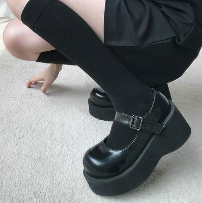 Модная обувь Мэри Джейн Женская обувь на платформе Обувь на платформе Обувь на каблуке Новая Япония Jk Харадзюку Мягкая сестра Туфли с большой головой