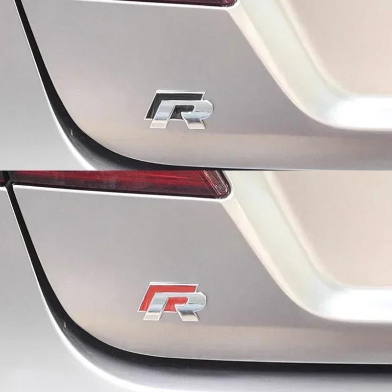 2026 Горячее Для VW VOLKSWAGEN Для Volkswagen VW R Rline Логотип Металлическая Решетка Радиатора Автомобиля Значок Наклейки на Задний Багажник Polo Golf Jetta Beet