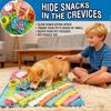 Snuffle Mat for Dogs, 15.4''*15.4'' for Small & Medium, Fleece Mentally Stimulating Toys for Dogs Cats Rabbits, Helps Control Eating Speed and Train S