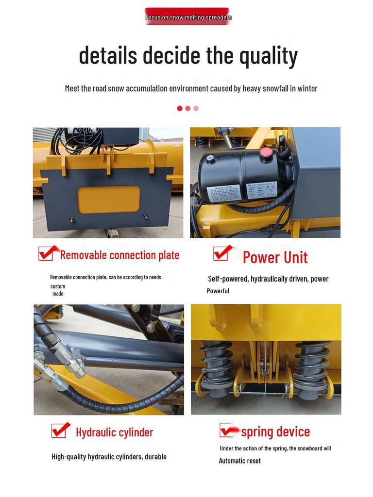 Sanxian Winter Snow Blower Engineering and Sanitation Vehicle with Snowplow