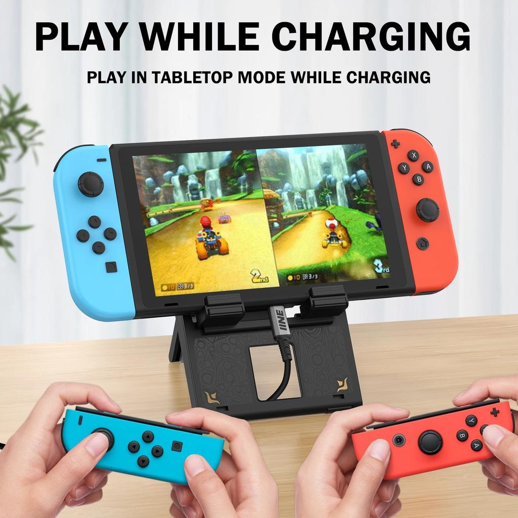 Подставка Switch, складная игровая подставка для консоли Switch, регулируемый держатель в стиле Zelda для Nintendo Switch/OLED/Lite/Steam Deck/Ipad/Smartphone/Kindle