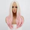 MISSQUEEN Синтетические длинные волнистые розовые парики для Хэллоуина для женщин, парик из цветного волокна, высокая температура