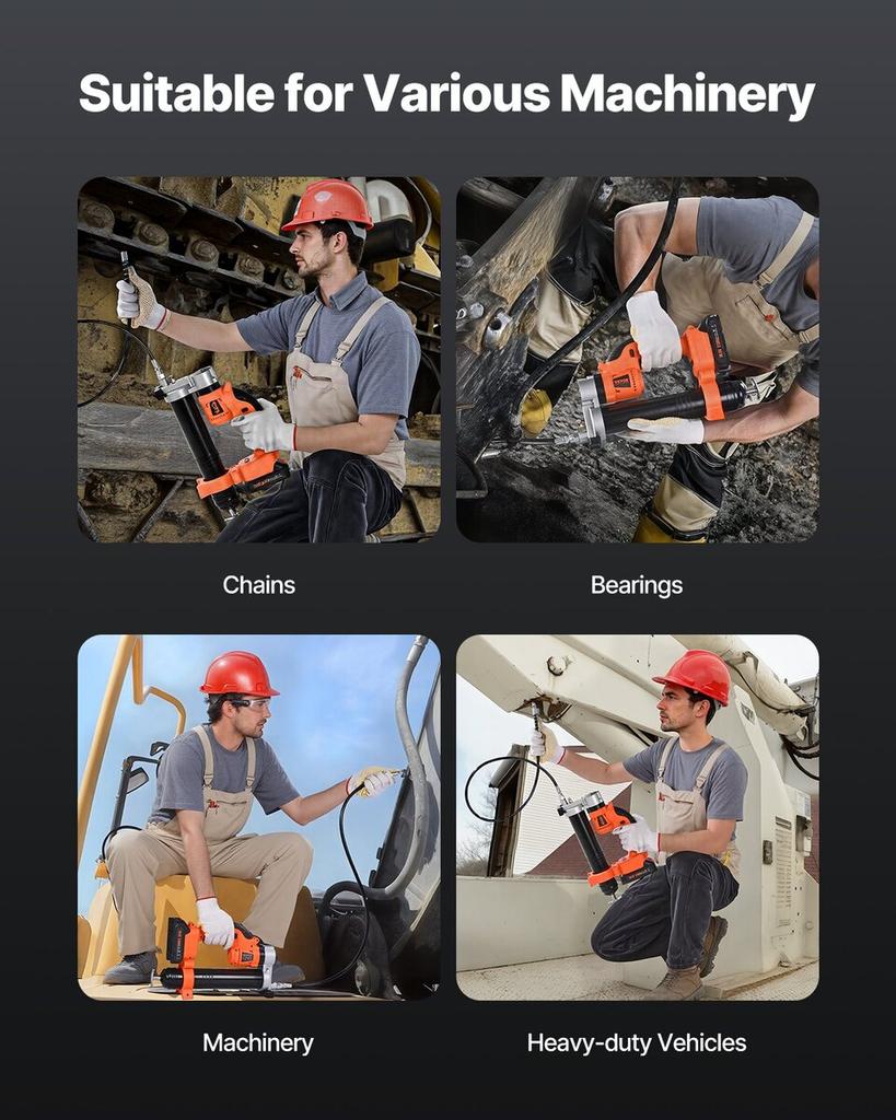 Cordless Grease Gun 80,000 PSI 20V Electric Grease Gun (Tool Only)