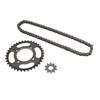 420 Chain Sprocket Set Steel 10T Front Motor Sprocket 36T Rear Chain Wheel Sprocket with 60 Link Drive Chain for DIY