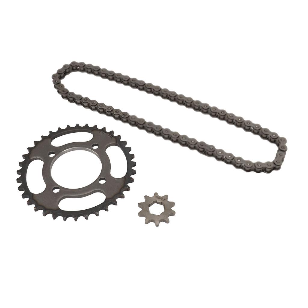 420 Chain Sprocket Set Steel 10T Front Motor Sprocket 36T Rear Chain Wheel Sprocket with 60 Link Drive Chain for DIY