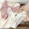 Sexy Lace Underwear for Women Hollowed Out Low Waist Pure Breathable Cotton Triangle for Girls Panties