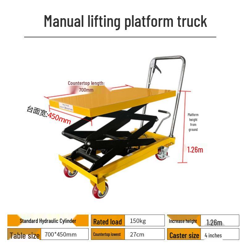 Mobile Electric Hydraulic Scissor Lift Platform Truck