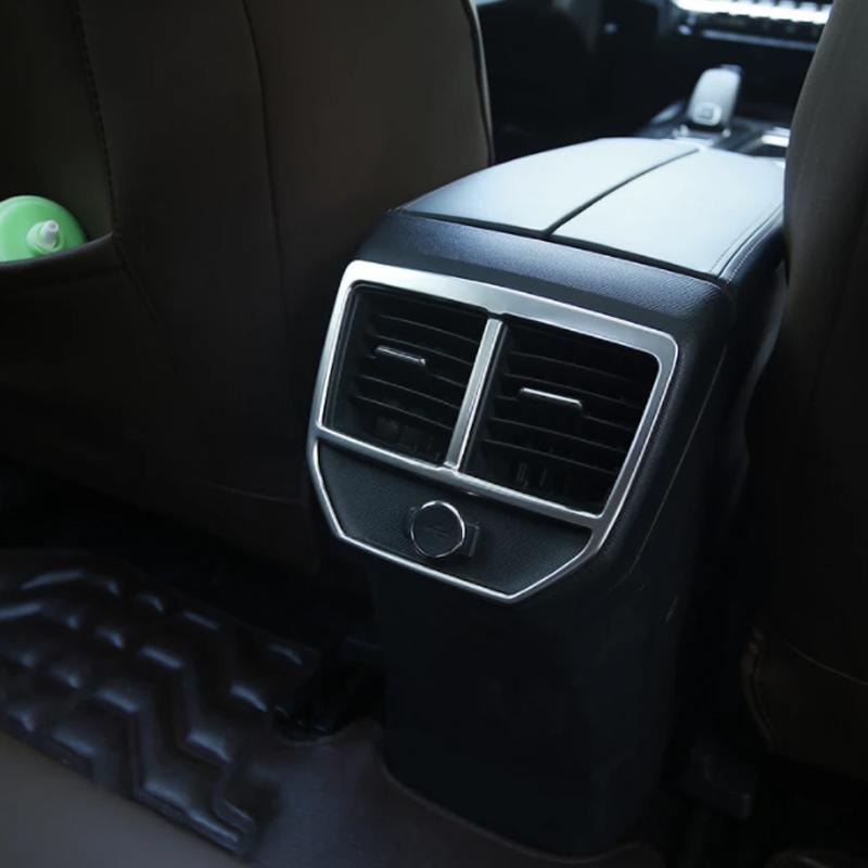 Салон автомобиля подлокотник задний кондиционер вентиляционное отверстие рамка декоративная накладка для Peugeot 3008 GT 2016 2017 4008