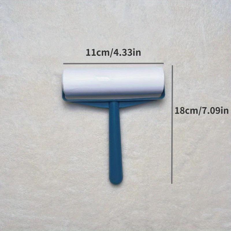 1handle 1 Roll Paper/2 Roll of Paper New Tearable Roll Paper Sticky Roller Brush Pet Hair Remover Clothes Carpet Cleaning Brush