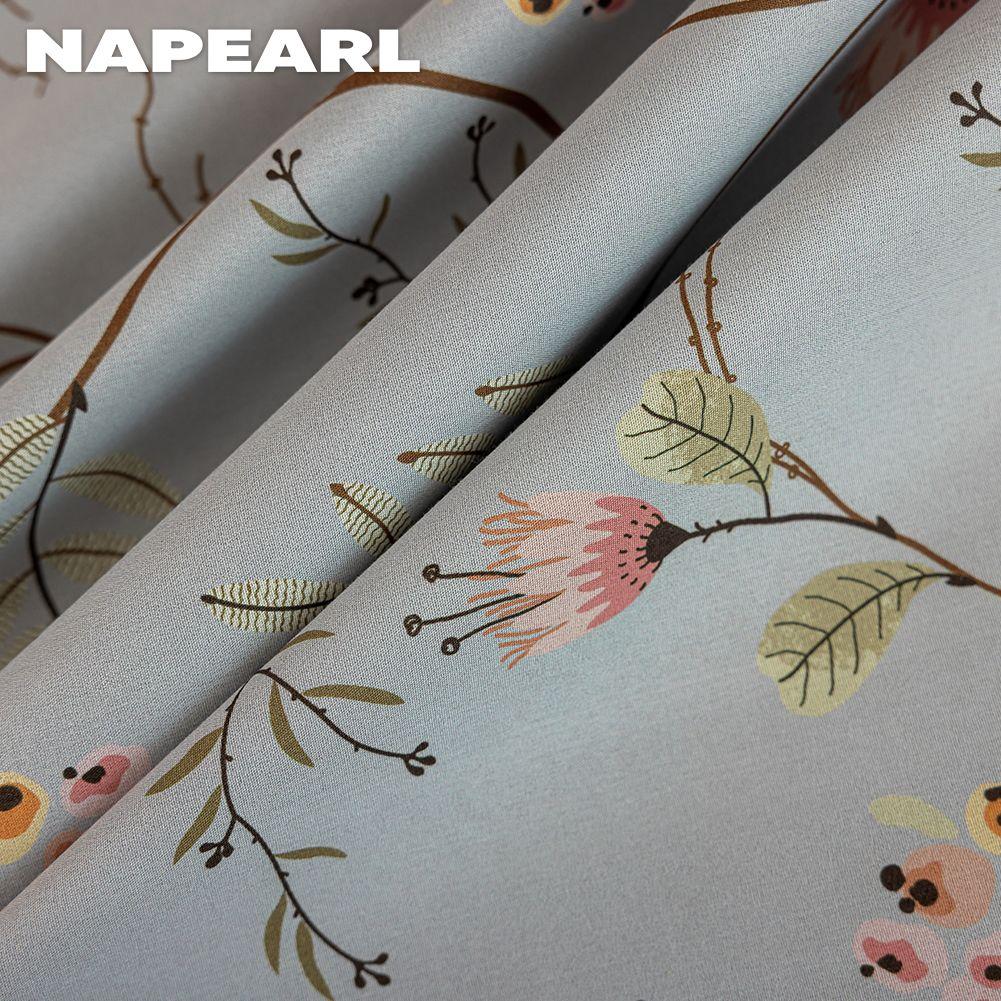 1 шт. NAPEARL Европейская Роскошь 100% Блэкаут Черные Шторы Винтажные Цветочные Шторы Штора для Спальни Гостиной Балконного Окна для Домашнего Декора